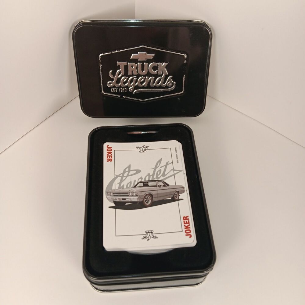 Chevy Truck Legends, Deck of Cards In Tin Box